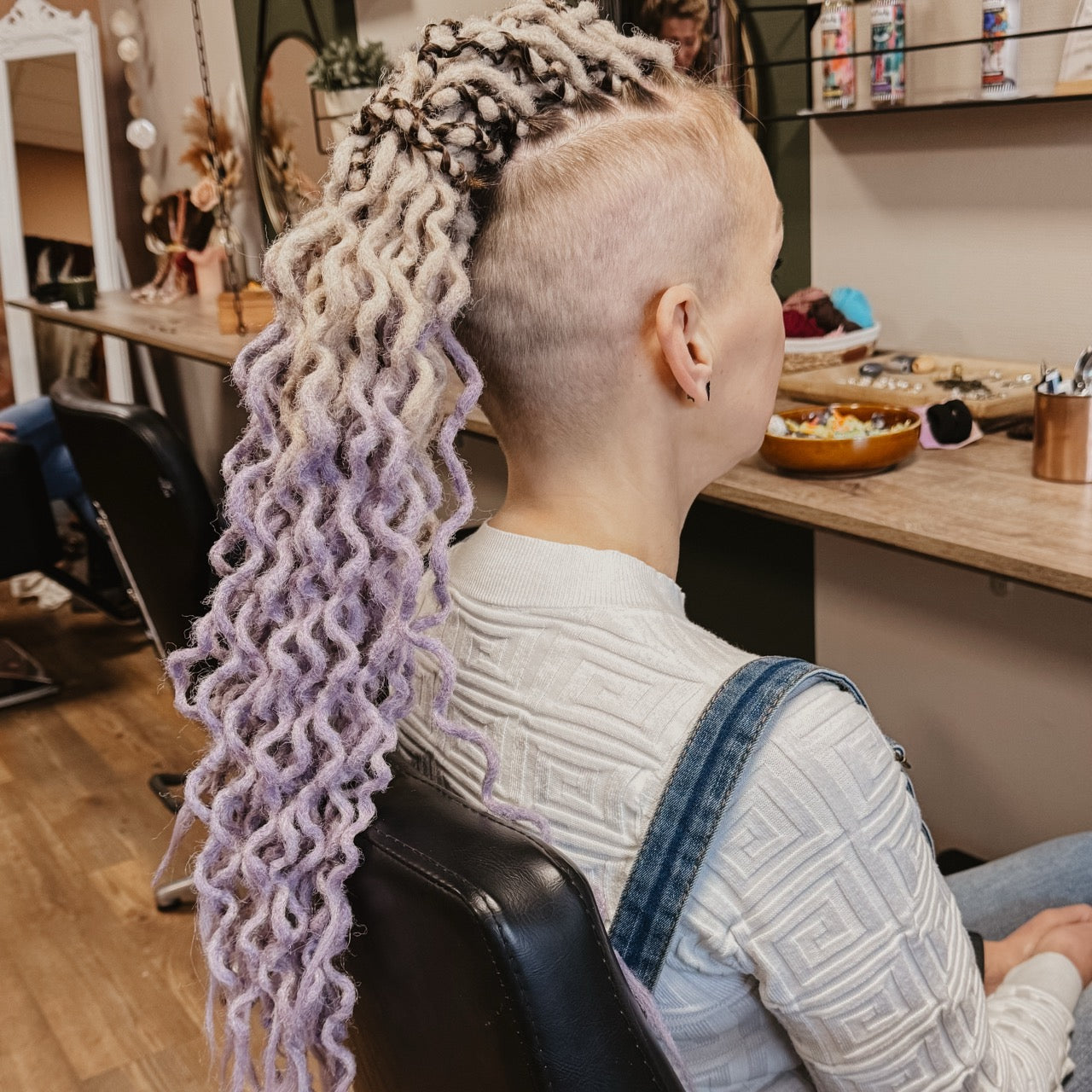 How can I curl my dreadlocks?