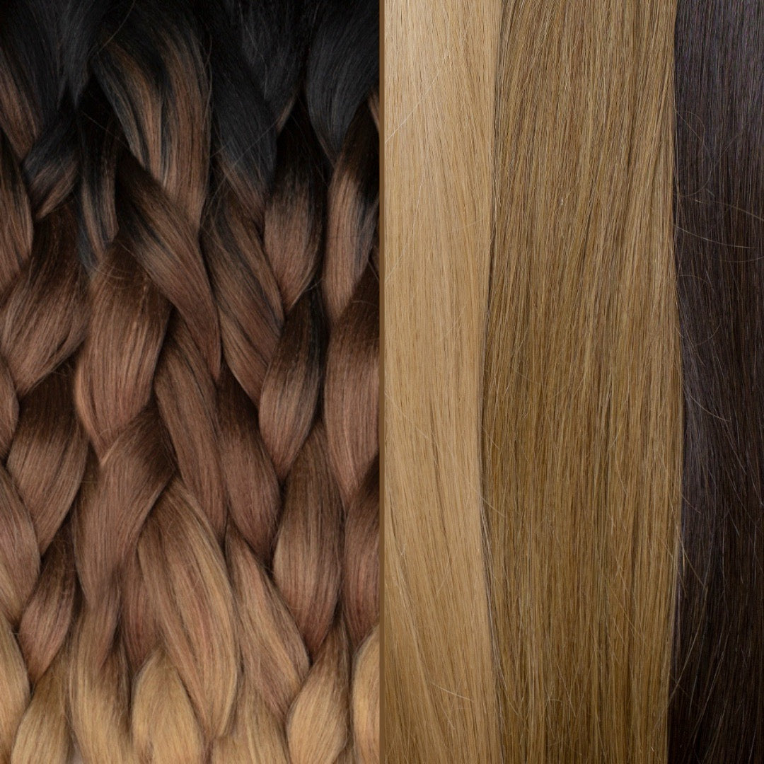 Henlon Hair on the left versus Human Hair on the right as cover for a blog