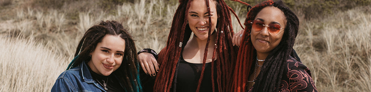 Our 3 models with all a different set of Locks of love