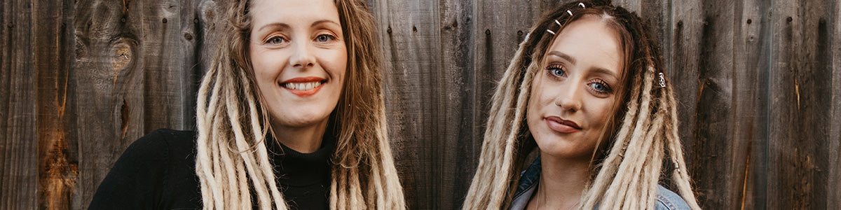 Renate and Dreadalinaa with their stunning Human hair locks of love