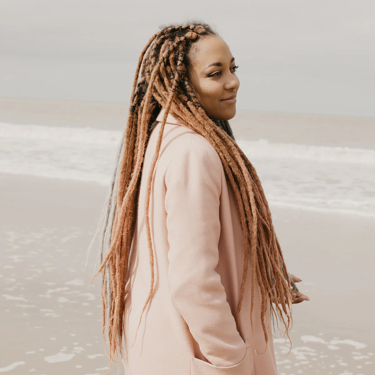 Dreadshop Synthetic Locks of Love Rusty Pink