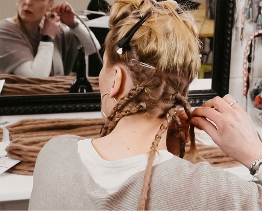 installing you own synthetic dreadlock extensions