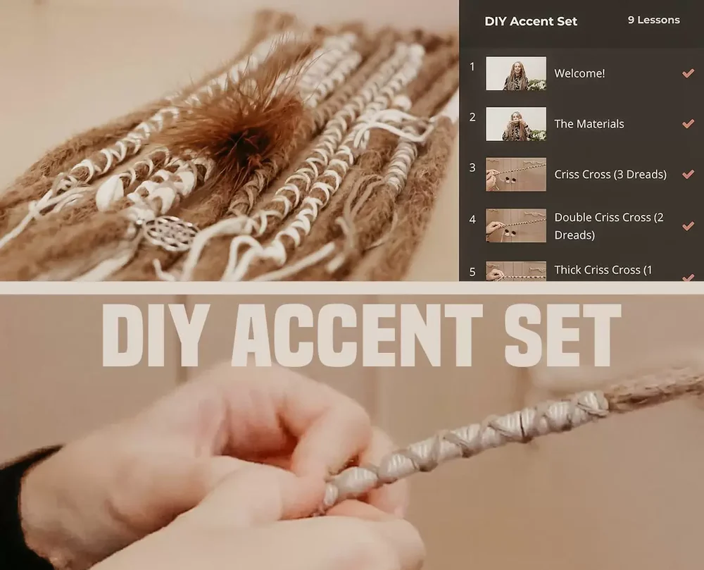 DIY Accentset Course Decorating Dreadlocks