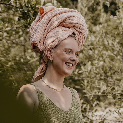 Microfiber Dreadlock Towel Rosy