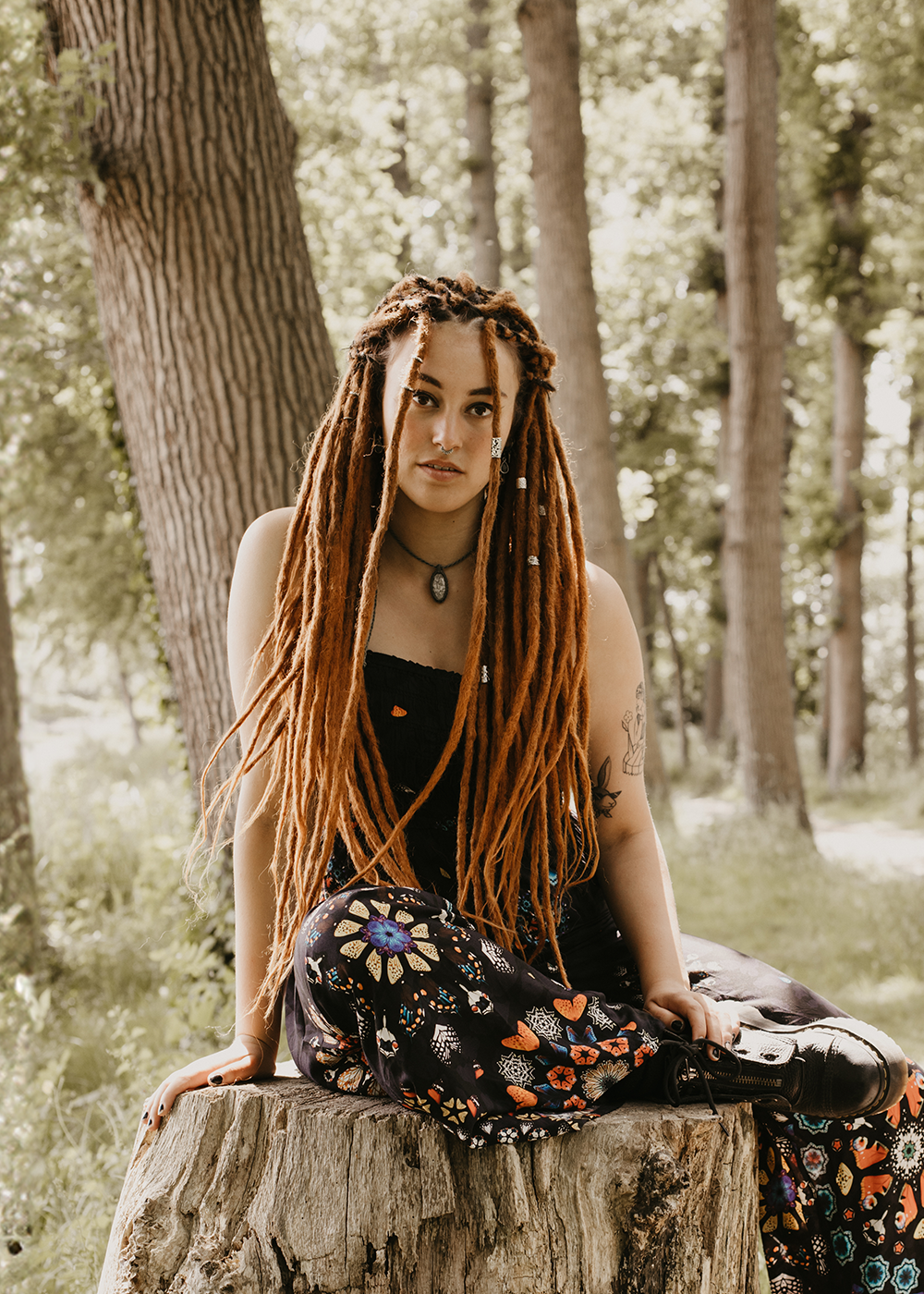 Dreadshop Synthetic Locks of Love Go Ginger Bum Length