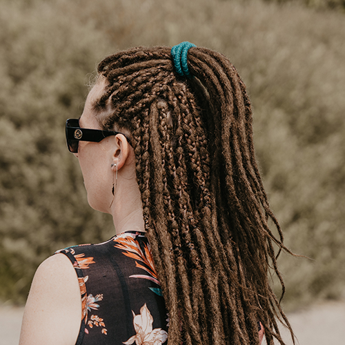 Spiralock Felt Ocean Teal Dreadlock Accessoire