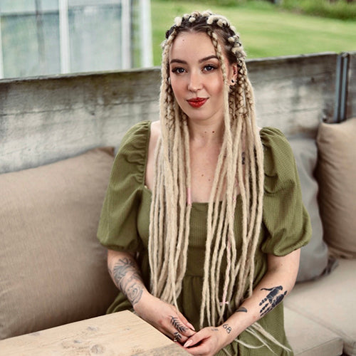 Dreadshop Synthetic Dreadlock Extensions Locks of Love Honey Blonde