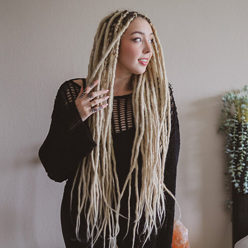 Dreadshop Synthetic Dreadlock Extensions Locks of Love Honey Blonde
