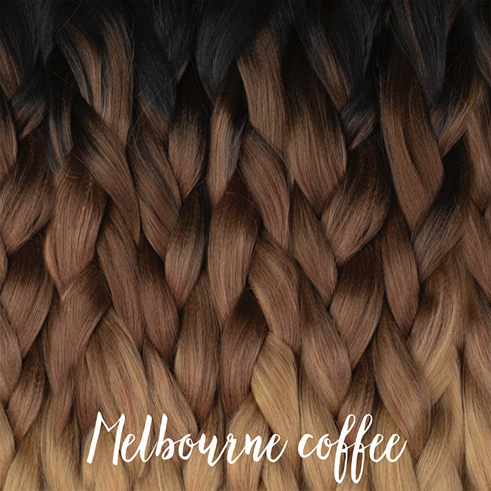 Melbourne coffee Ombré henlon hair, synthetic hair, hair & tools