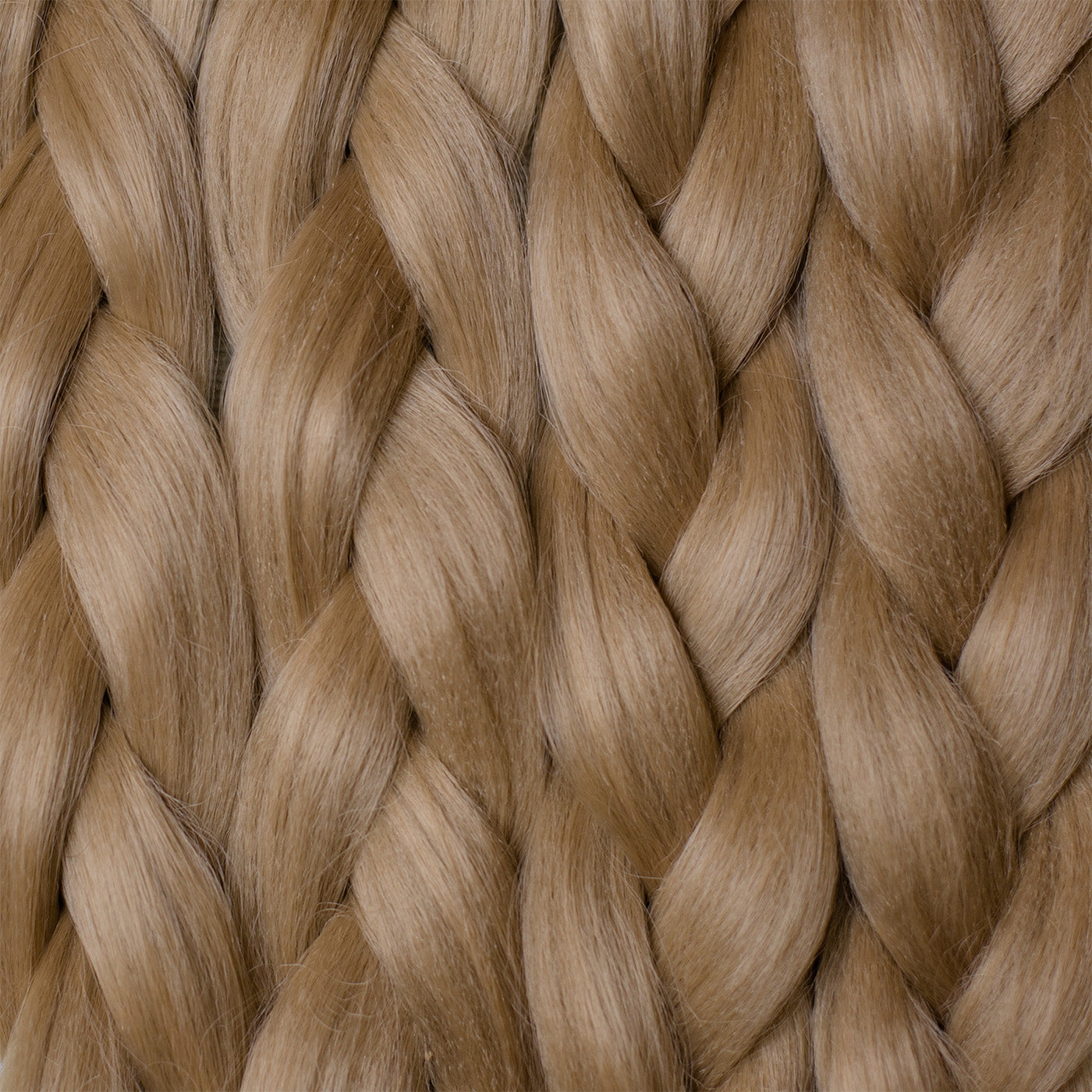 Synthetic henlon hair with no chemical coating