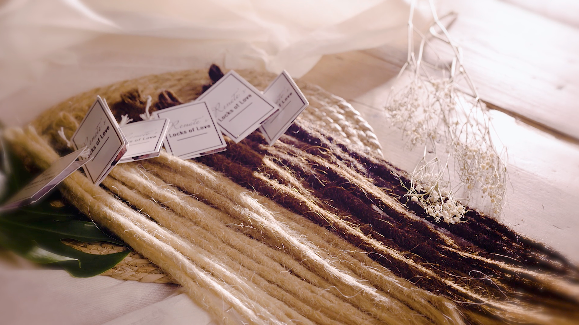Human hair locks of love