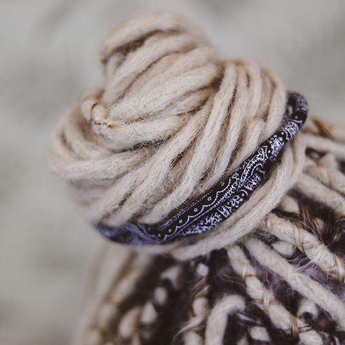Dreadlock accessoire spiralock black and white patterns