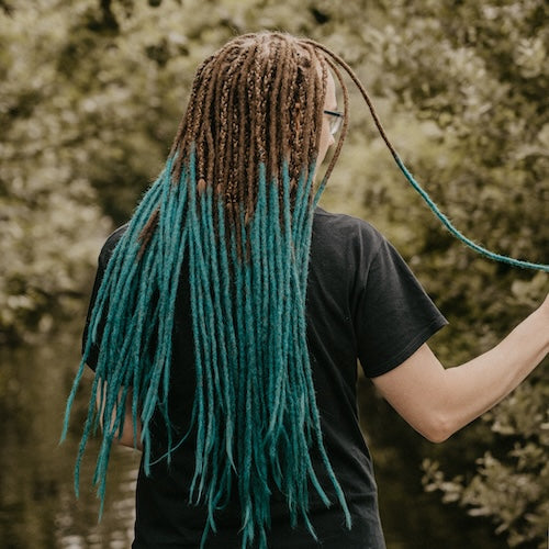 Colorfull Thin Locks Of Love Wilde Ocean Synthetic Dreadlock Extensions
