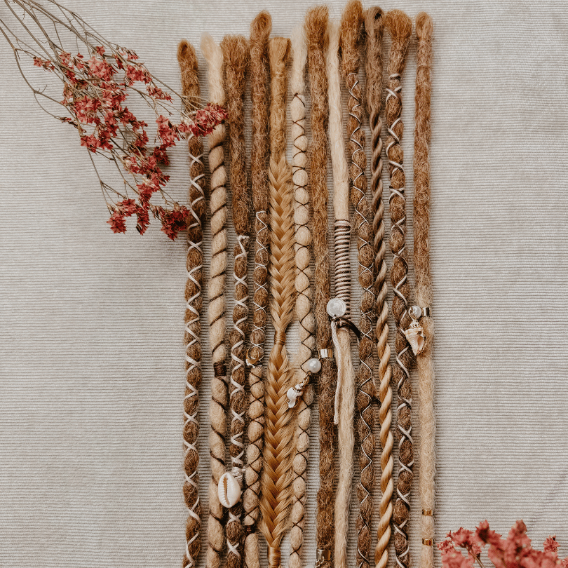 Decorated Dreadlocks Set | Beach Babe | with Braids | Dreadshop