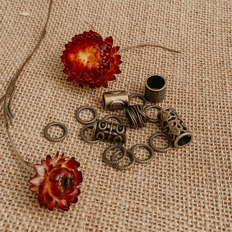 Dreadlock accessoires bronze beads