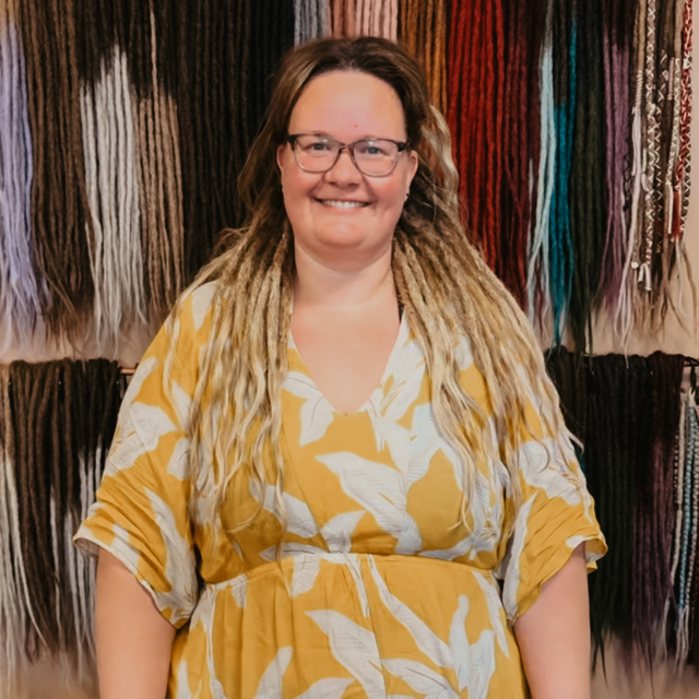 Partial Real Dreads With Loose Human Hair Extensions