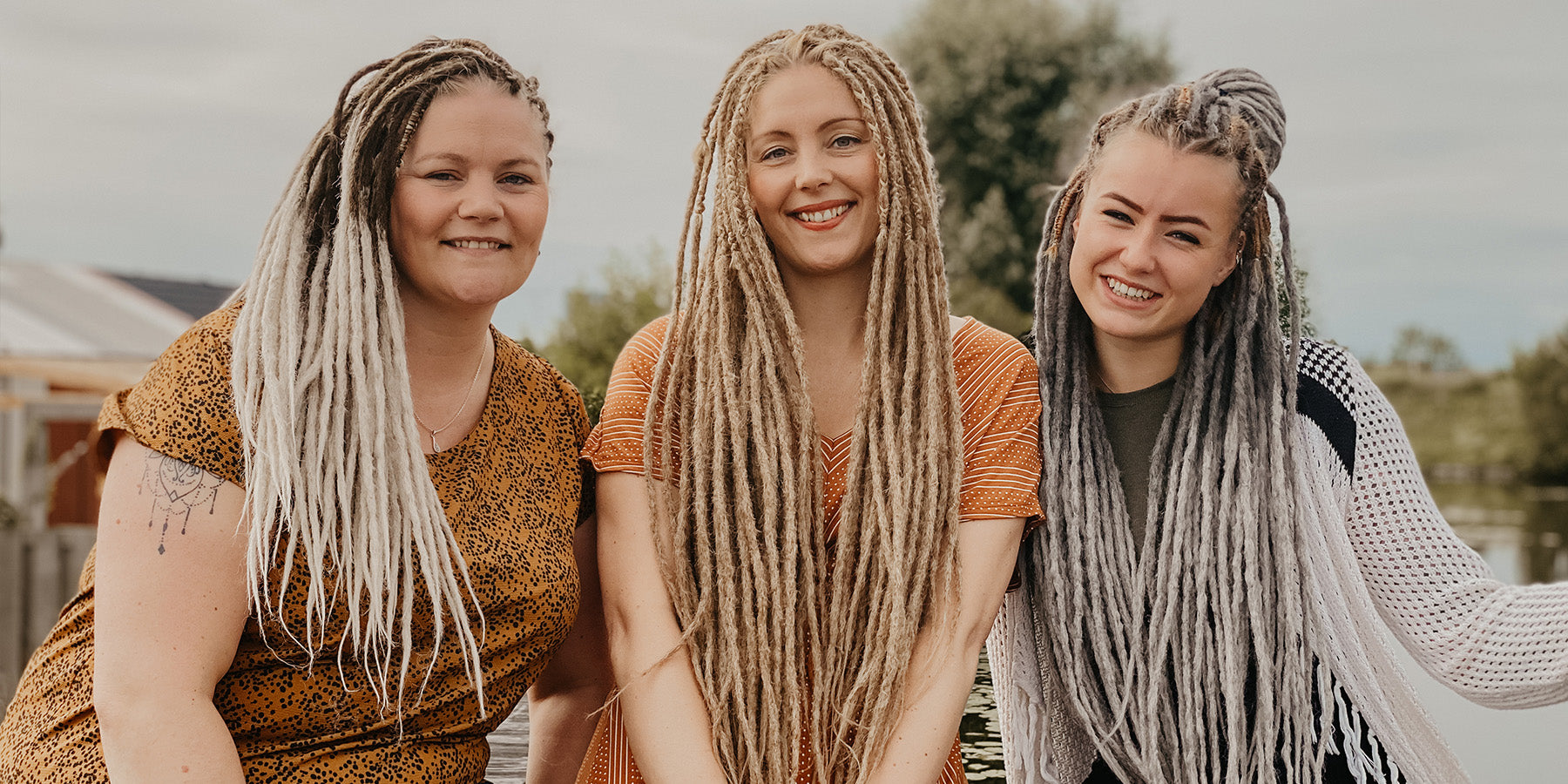 Synthetic dreadlock extensions, locks of love by dreadshop