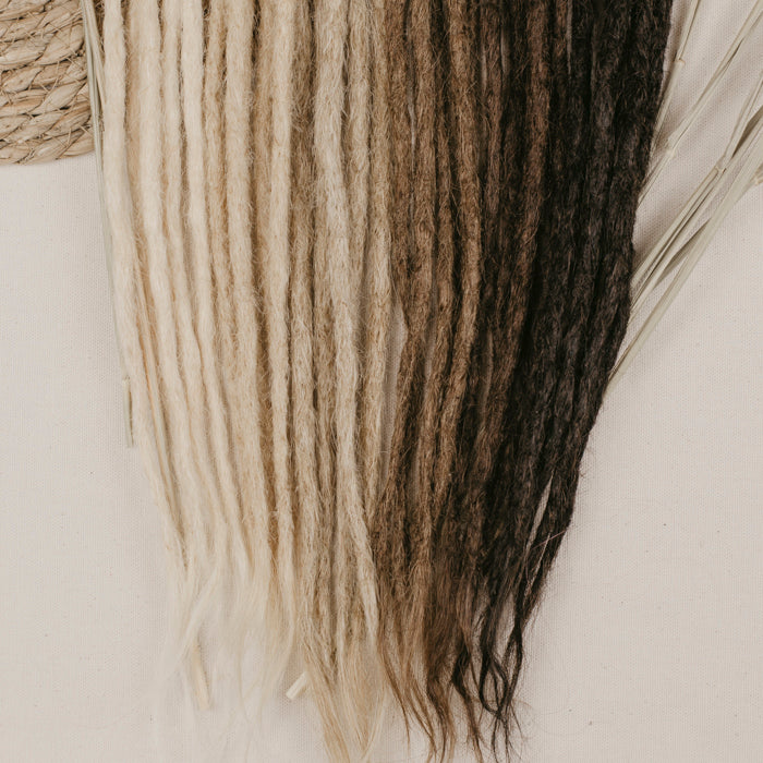 Human hair dreadlock extensions
