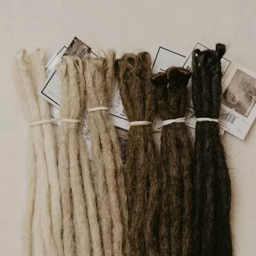 Human hair locks of Love, Different colors, Loose bundles Human hair dreads, shop the look