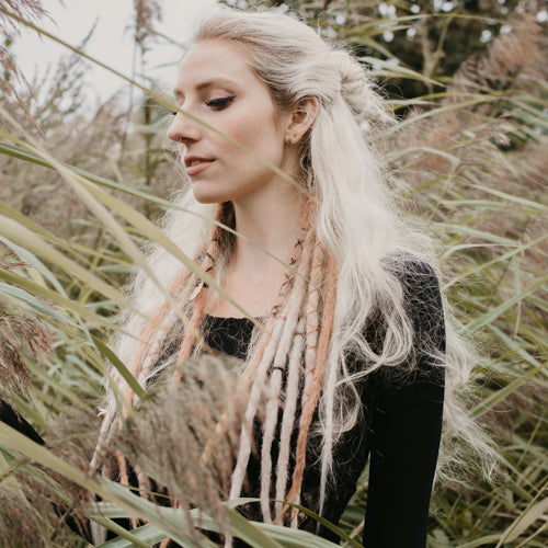 Partial synthetic dreadlock extensions, locks of love by dreadshop