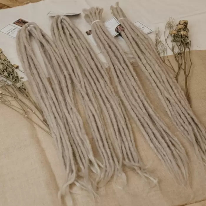 4 bundles of the dreadset Ash blonde Bum length Locks of Love Shop the look, dreadset full head, Dreadset original locks of love