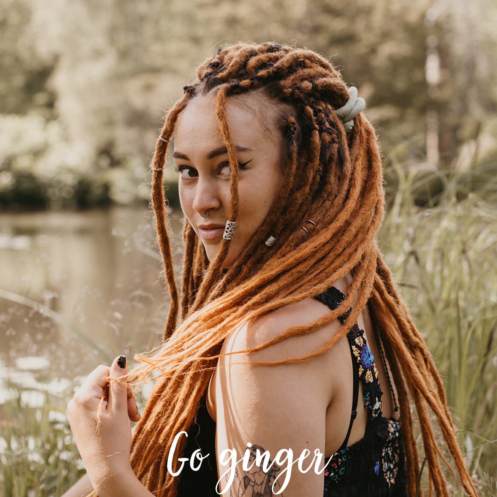 Synthetic dreadlock extensions, locks of love go ginger by dreadshop