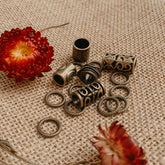 Mixed Beads set Bronze, for dreadlocks