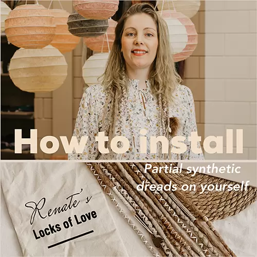 How to install synthetic partial dreads on yourself. Install synthetic dreads Cousr