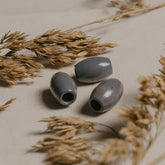 Grey Wooden beads, Accessories, Dreadlock decoration