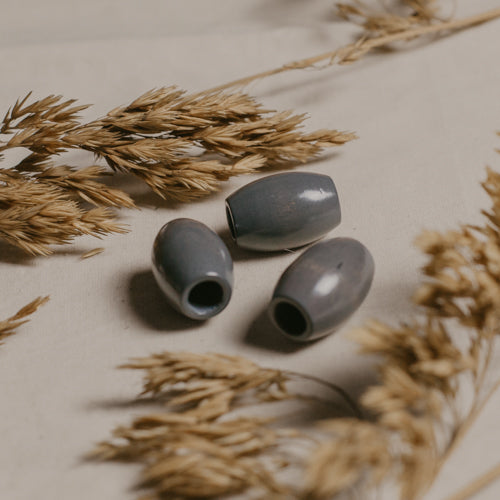 Grey Wooden beads, Accessories, Dreadlock decoration