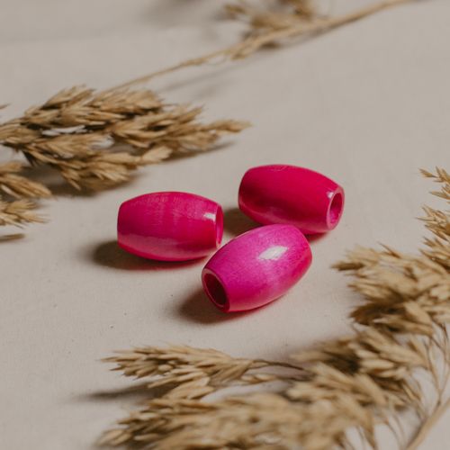 Pink Wooden beads, Accessories, Dreadlock decoration