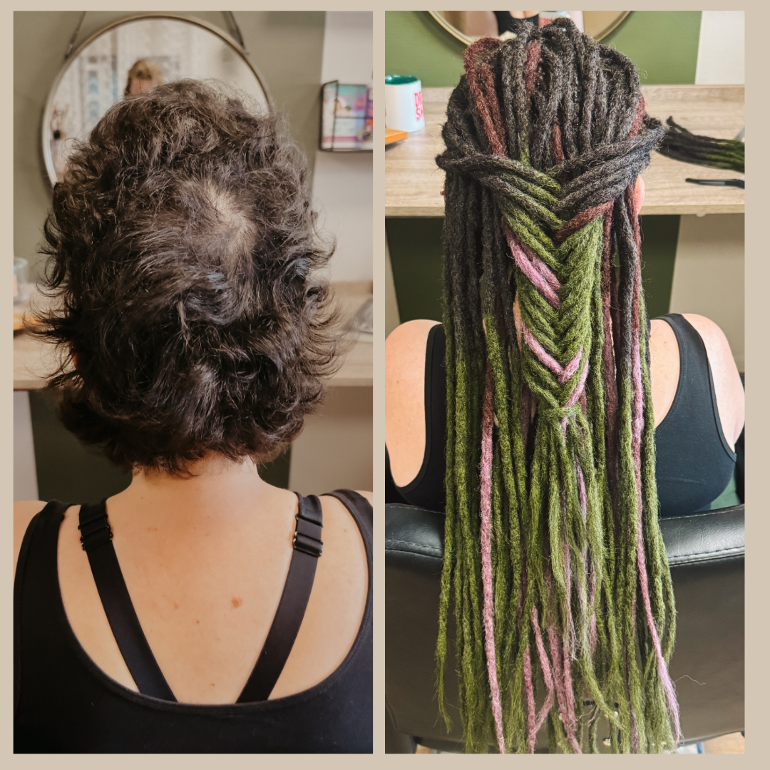 From short brown hair to Mossy Back length