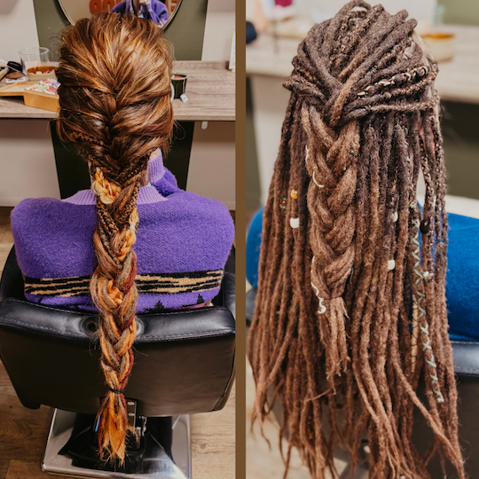 How do I choose between partial dreads and a full head of dreads?