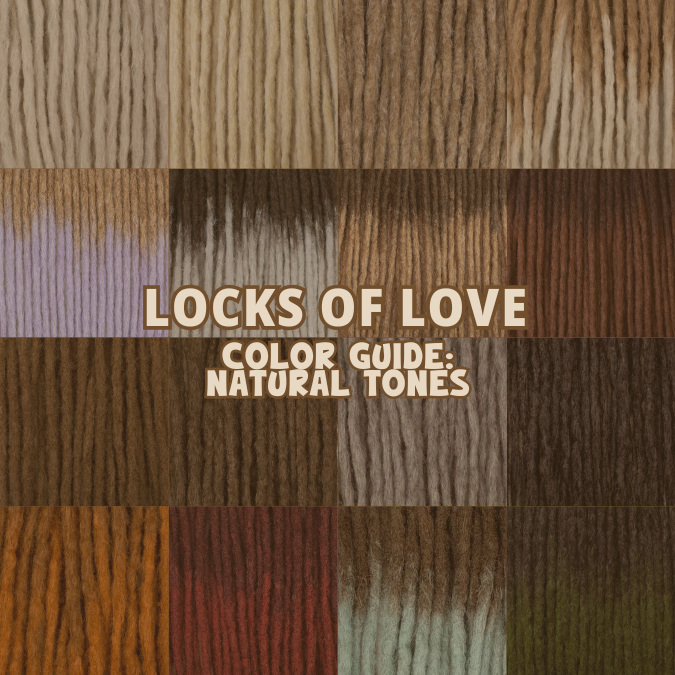 Dreadlock extensions colors guide: Natural Looks