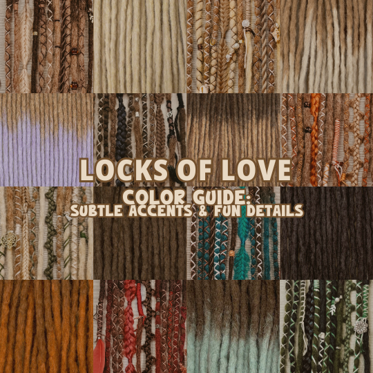 Dreadlock extensions colors guide: subtle accents & fun details