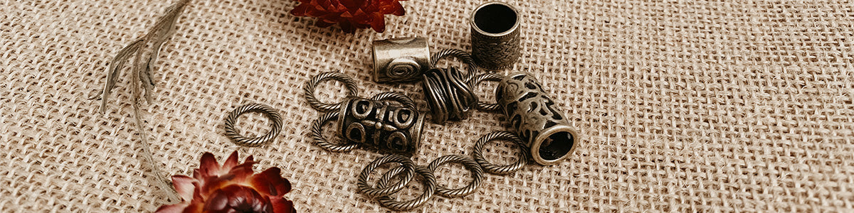 Bronze Beads, dreadlock decoration and accessories