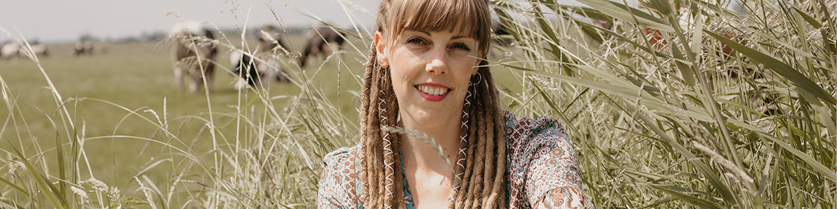 Diane with her real dreadlocks, Locking and real dread care 