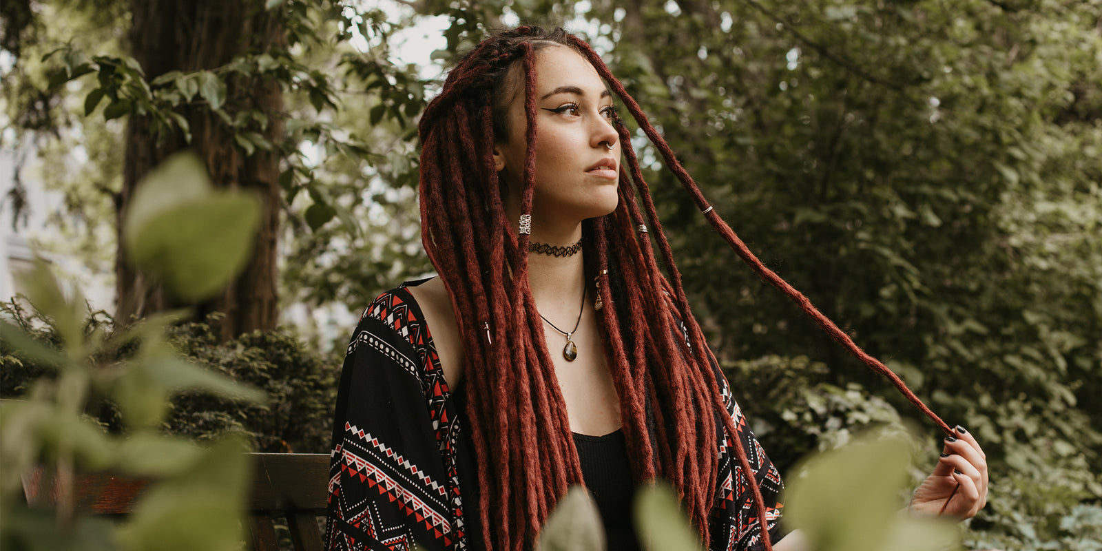 Dreadshop synthetic dreadlocks maroon