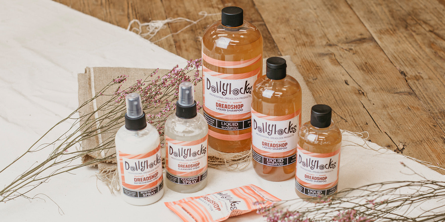 Dreadshop x Dollylocks collection care products
