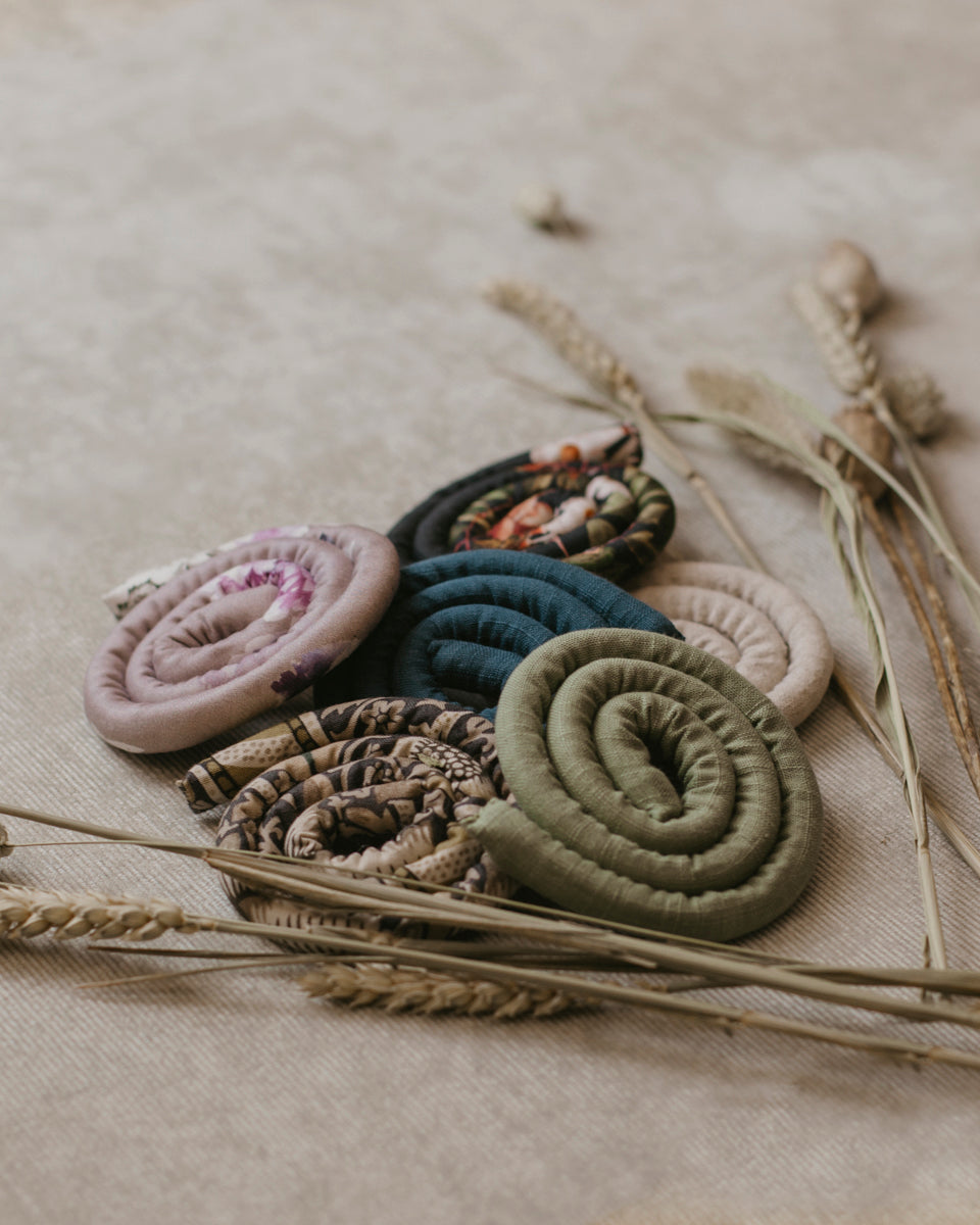 Pile of Spiralocks for accessories