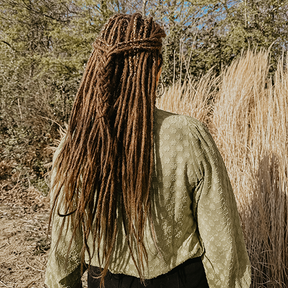 Thin Hazelnut Dream Back Length Dreadset Full Head Thin Hazelnut Dream Back Length Dreadset Full Head