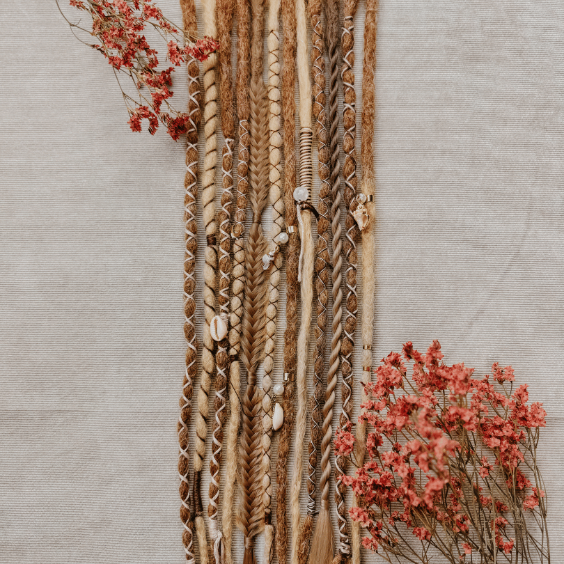 Decorated Dreadlocks Set | Beach Babe | with Braids | Dreadshop