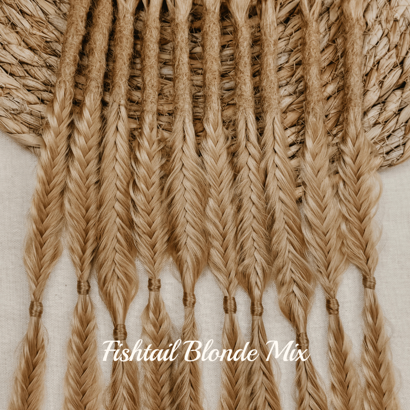 Dreadlock Fishtail Braid Locks of Love by Dreadshop Blonde