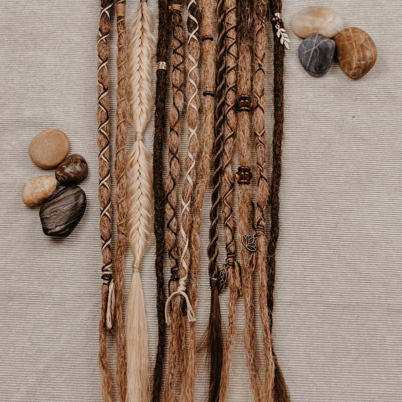 Decorated Dreadlocks Set | Caramelicious | with Braids | Dreadshop