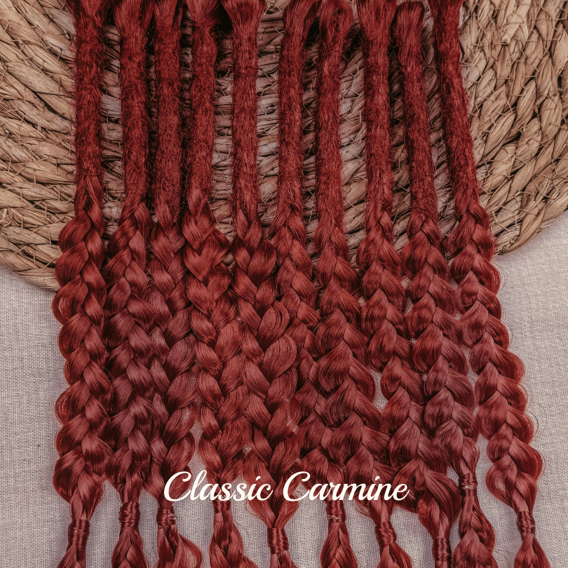 Dreadlock Braid Locks of Love by Dreadshop Maroon