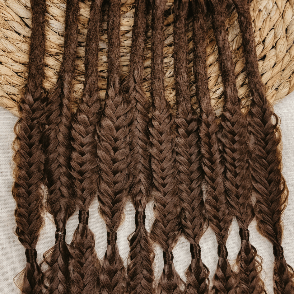 Dreadlock Fishtail Braid Locks of Love by Dreadshop Brown
