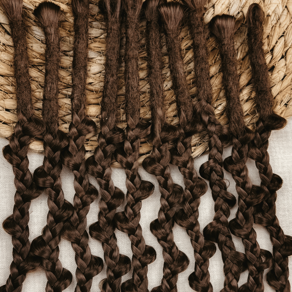 Dreadlock Loop Braid Locks of Love by Dreadshop Brown