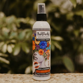 Cleansing Spray from Dollylocks, perfect for synthetic dreadlock extensions. Pepe le Rosemary scent at Dreadshop