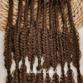 Dreadlock Fishtail Braid Locks of Love by Dreadshop Brown