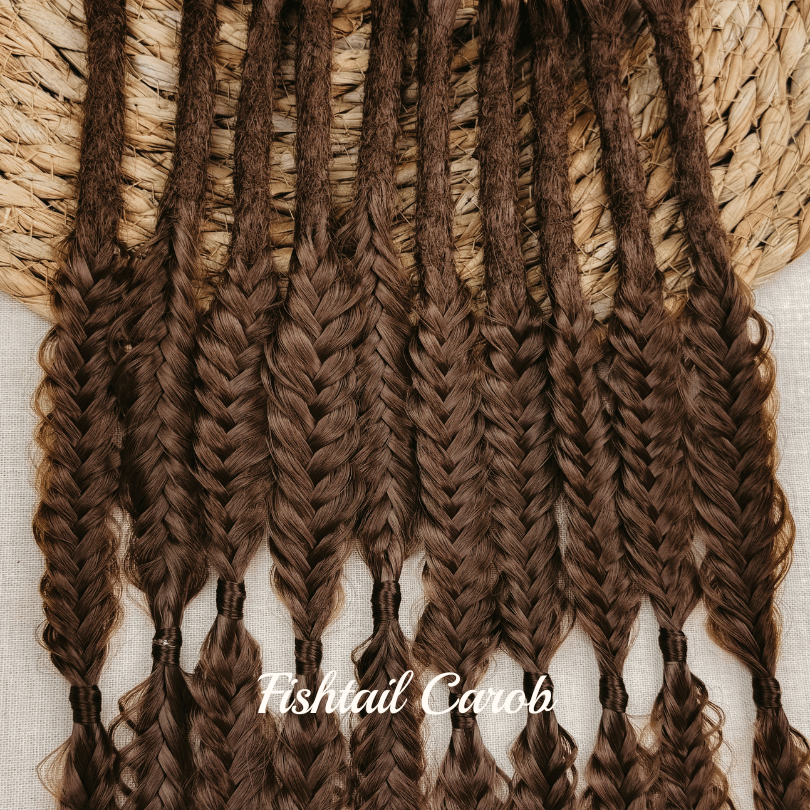 Dreadlock Fishtail Braid Locks of Love by Dreadshop Brown
